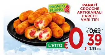 Panatì crocchè artigianali farciti vari tipi