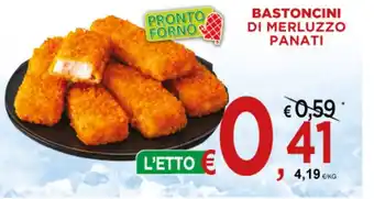 Bastoncini di merluzzo panati
