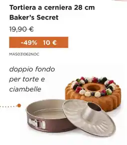 Kasanova Tortiera a cerniera Baker's Secret offerta