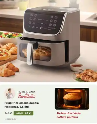 Friggitrice ad aria doppia resistenza