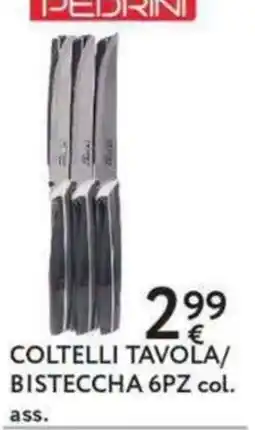 Le Mille Pedrini coltelli tavola/bistecca offerta