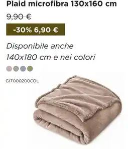 Kasanova Plaid microfibra offerta