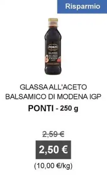 Glassa all'aceto balsamico di Modena IGP Ponti