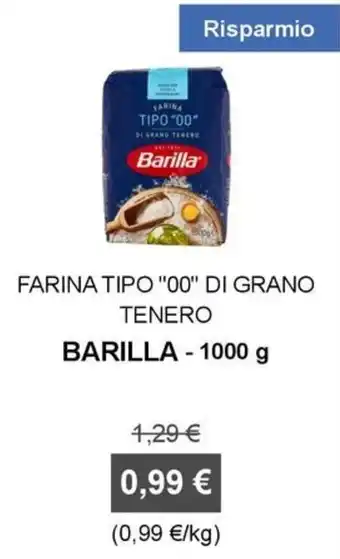 Farina tipo "00" di grano tenero Barilla