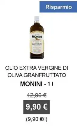 Orvea Olio extra vergine di oliva granfruttato Monini offerta