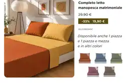 Kasanova Completo letto manopesca matrimoniale offerta