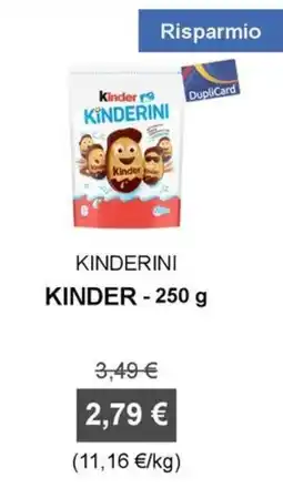 Orvea Kinderini Kinder offerta