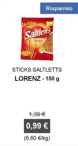 Orvea Sticks Saltletts Lorenz offerta