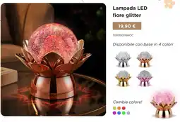 Kasanova Lampada LED fiore glitter offerta