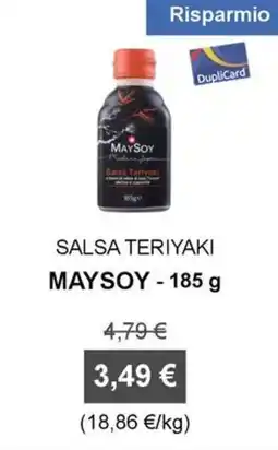Orvea Salsa Teriyaki MaySoy offerta