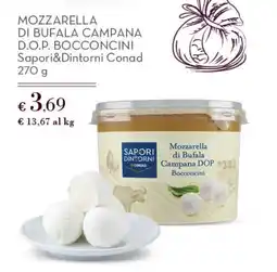 Conad Superstore Mozzarella di Bufala Campana DOP Bocconcini offerta