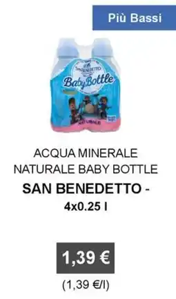 Orvea Acqua minerale naturale baby bottle San Benedetto offerta