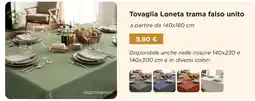 Kasanova Tovaglia Loneta trama falso unito offerta