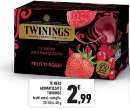 Spazio Conad Tè nero aromatizzato Twinings frutti rossi offerta