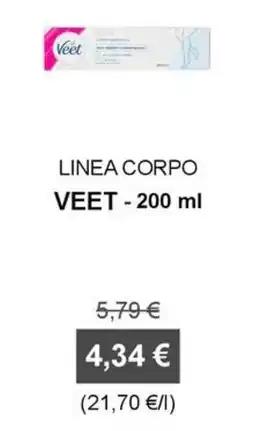 Orvea Linea corpo Veet offerta