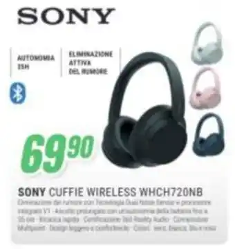 Sony cuffie wireless whch720nb