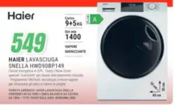 Haier lavasciuga snella hwd90bp149
