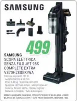 Leonardelli Samsung scopa elettrica senza filo jet 95s offerta