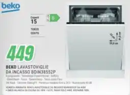 Leonardelli Beko lavastoviglie da incasso offerta