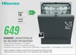 Leonardelli Hisense lavastoviglie da incasso offerta