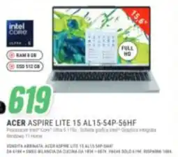 Leonardelli Acer Aspire Lite 15 offerta