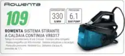 Leonardelli Rowenta sistema stirante a caldaia continua offerta