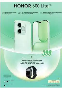 Leonardelli Honor 600 Lite 5G offerta