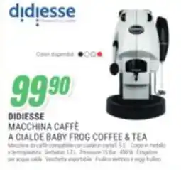 Leonardelli Didiese macchina caffè a cialde baby frog coffee & tea offerta