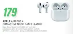 Leonardelli Apple AirPods 4 con active noise cancellation offerta