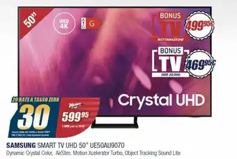 Sinergy Samsung Smart Tv UHD 50" UE50AU9070 offerta