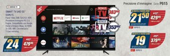 Sinergy TCL Smart Tv UHD 55" 55P615 offerta