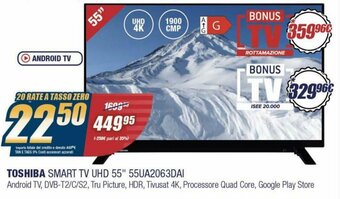 Toshiba Smart Tv UHD 55" 55UA2063DAI