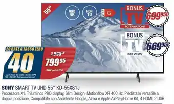 Sony Smart TV UHD 55" KD-55X81J