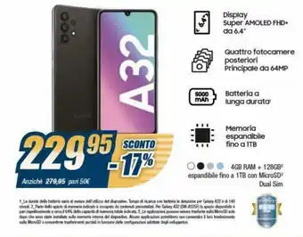 Sinergy Samsung A32 Smartphone offerta