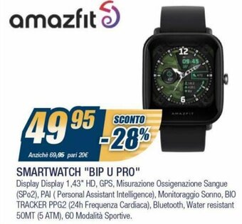 Sinergy amazfit Smartwatch 'Bip u Pro" offerta