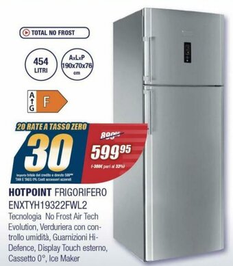 Sinergy Hotpoint Frigorifero ENXTYH19322FWL2 offerta