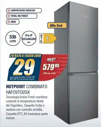 Sinergy Hotpoint Combinato HAFC9TI32SX offerta