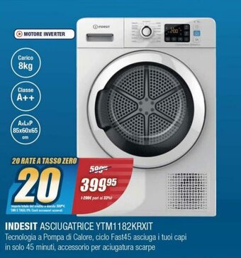 Sinergy Indesit Asciugatrice YTM1182KRXIT offerta