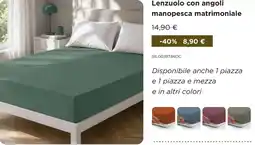 Kasanova Lenzuolo con angoli manopasca matrimoniale offerta