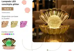 Kasanova Lampada LED conchiglia glitter offerta