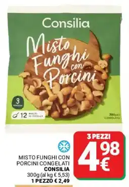Supermercati Gulliver Misto Funghi con Porcini Consilia offerta
