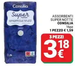 Supermercati Gulliver Assorbenti super notte Consilia offerta