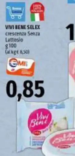 Emi Supermercati Vivi Bene Selex crescenza Senza Lattosio offerta