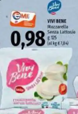 Emi Supermercati Vivi Bene Mozzarella Senza Lattosio offerta