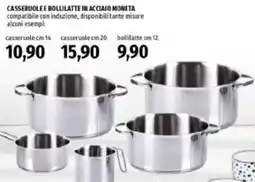 Emi Supermercati Casseruolee bollilatte in acciaio moneta offerta