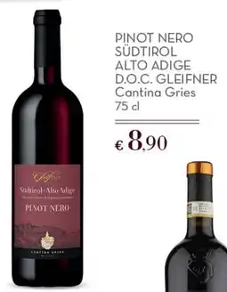 Conad Superstore Pinot nero südtirol alto adige d.o.c. gleifner cantina gries offerta