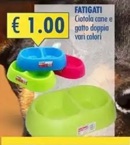 Magika Shop Fatigati Ciotola cane e gatto doppia offerta