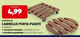 ALDI Gardenline carrello porta piante offerta