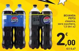 Spazio Conad Bevanda Pepsi classica, zero zucchero offerta