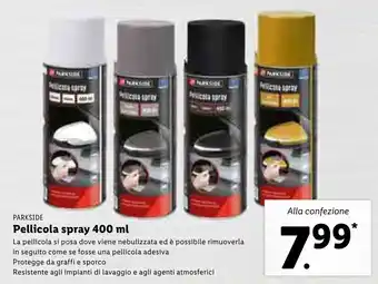 Lidl Parkside Pellicola spray 400 ml offerta